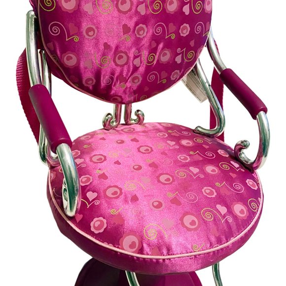 Our Generation Sitting Pretty Doll Salon Chair - Toy Purple Barber Chair - Picture 2 of 3